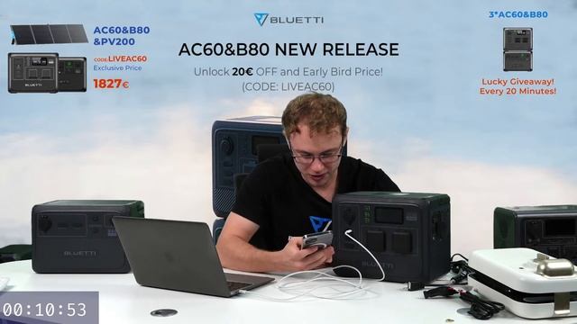 🇪🇺 Meet The New BLUETTI AC60 – Live Demo – Early Bird Price – Big Giveaways 🇪🇺 EU Edition