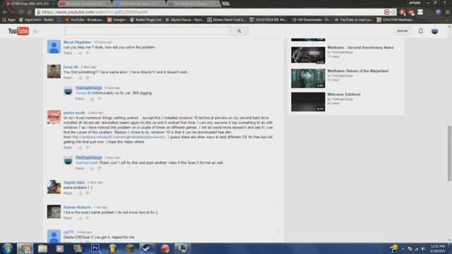 GTAV Error ERR_GFX_D3D_NOD3D1X_4 Known Fixes смотреть онлайн