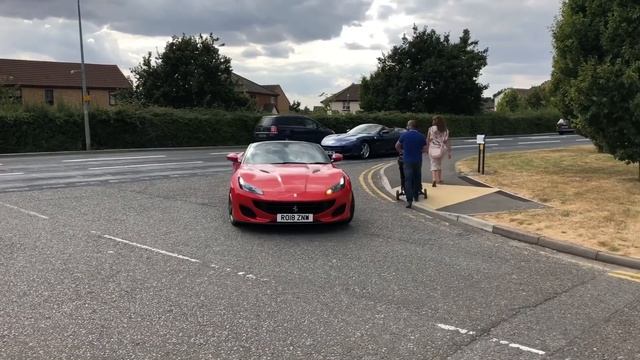 Ferrari PORTOFINO UK Tour: Colchester, REVS & Accelerations смотреть онлайн