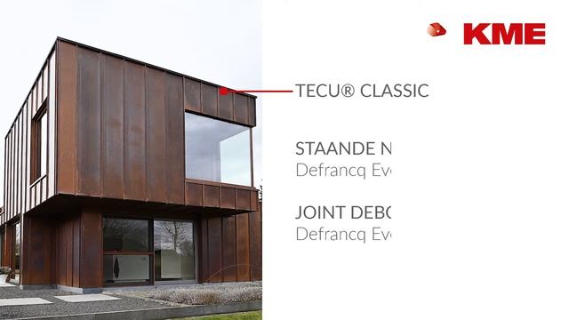 TECU® Classic - staande naad in koper van KME - joint debout en cuivre de KME смотреть онлайн