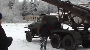 Испытания " Катюши" ,запуск  с БМ-13