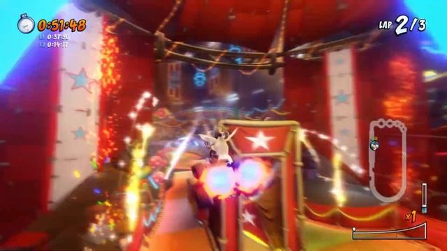 【KOALA CARNIVAL TIME TRIAL】 CTR Nitro Fueled - Koala Carnival OXIDE GHOST | Neon Circus Grand Prix смотреть онлайн