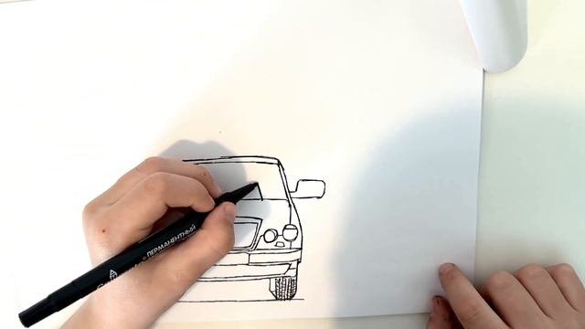 Mercedes-Benz рисуем маркером смотреть онлайн