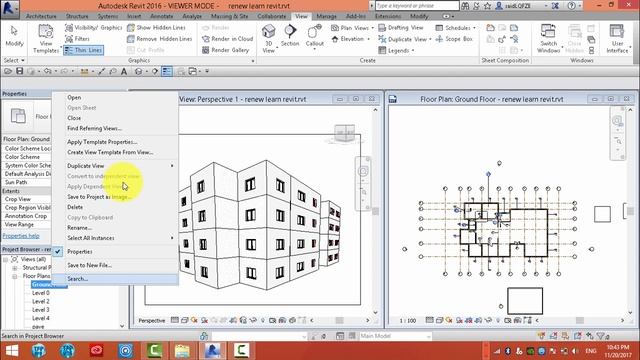 16 - Create Camera in revit Arcitecture( شرح بالعربي ) смотреть онлайн
