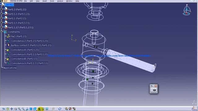 Catia V5 Tutorial|P6 Assemble Screw Jack|Working with Wireframe|Mechanical Design Engineering смотреть онлайн