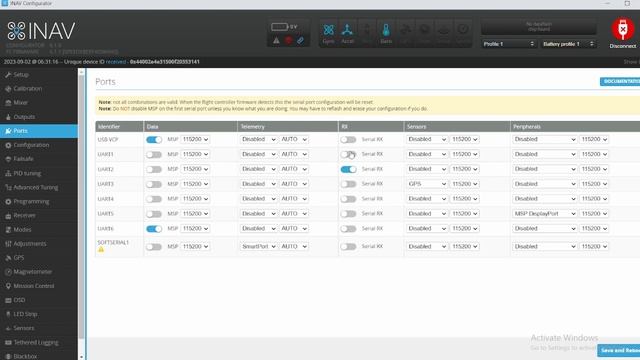 SPEEDYBEE F405 WING R9 OR X8R CONNECTION