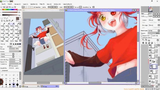 『SAI』SpeedPaint ≡ How to coloring Clothes : Step by Step (วิธีลงสีเสื้อผ้า) смотреть онлайн