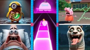 MINION EXE🆚Peppa Pig EXE🆚Patrick EXE🆚Panda EXE Tiles Hop EDM Rush 🎶