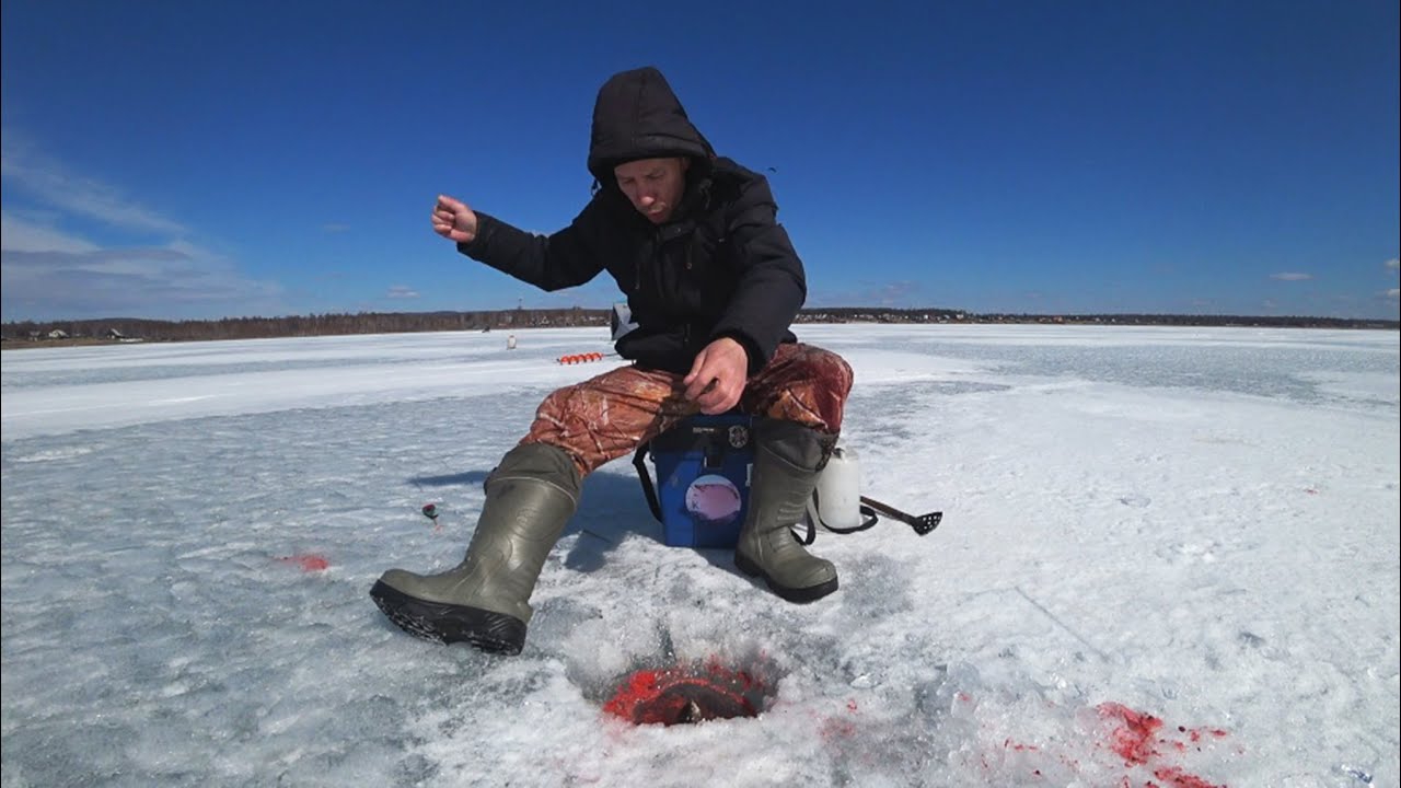 Рыбалка в апреле на озере иван. Забайкальский край. смотреть онлайн