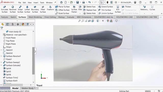 Master Surface Modeling in Solidworks смотреть онлайн