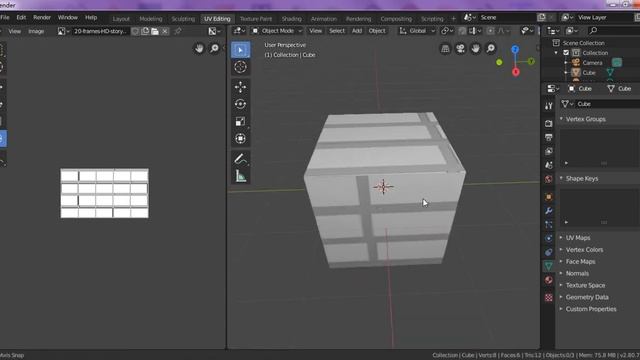 TEXTURE SETUPS IN BLENDER 2.8 WITH UV MAPS смотреть онлайн