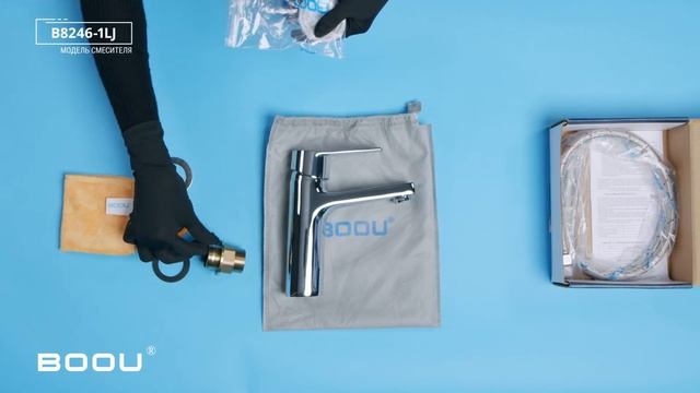 Смеситель для раковины Ростовская Мануфактура Сантехники Boou B8246-1LJ смотреть онлайн
