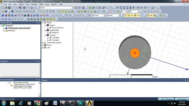 HFSS Tutorial: Simulation of a Coaxial Cable смотреть онлайн