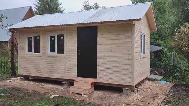 Дачный дом 6х3м (бытовка для проживания) смотреть онлайн