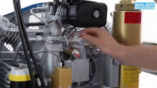 COMPRESSOR BAUER MARINER TROCA DE ÓLEO