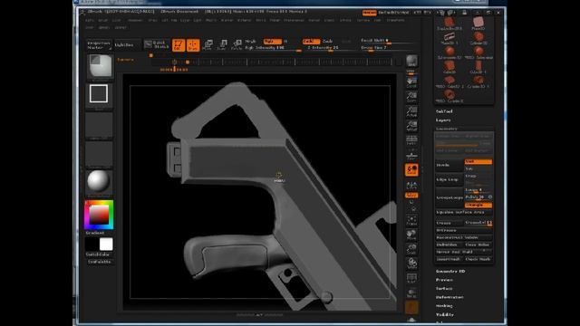 Sculpt a sci-fi weapon prop in ZBrush (15 of 26) смотреть онлайн