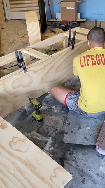 Custom Banquette build Day 2!