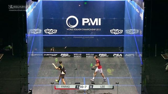 Squash: 2015 PSA Men's World Championship Rd 2 Highlights: Lee V Farag
