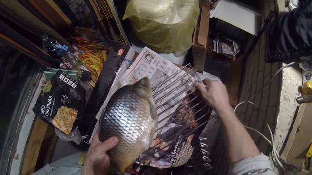 копчения карпа на электро плите.