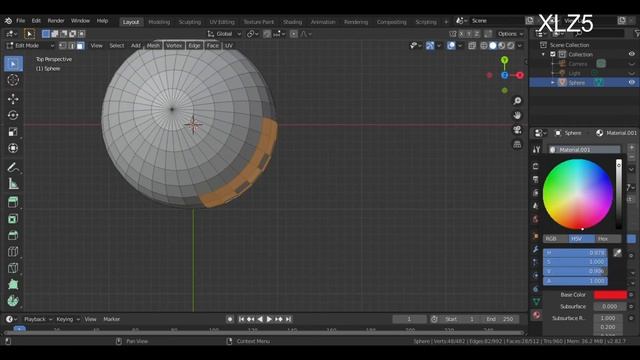 how to have 2 colors in the same mesh in blender(tutorial) смотреть онлайн
