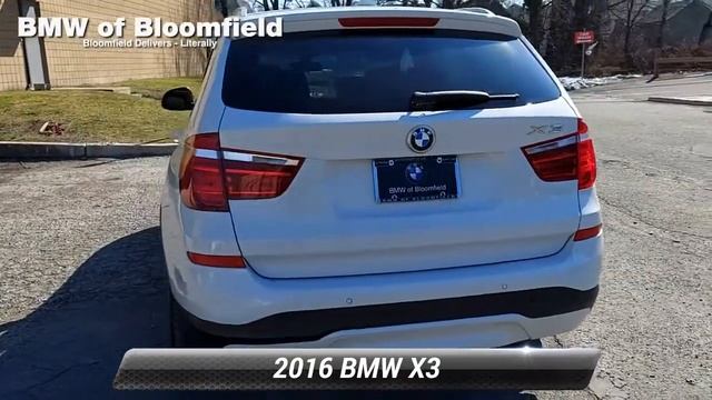 Used 2016 BMW X3 xDrive28i, Bloomfield, NJ BB201143A смотреть онлайн