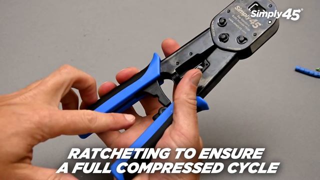 Simply45 S45-C200 Universal RJ45 Crimp Tool for Standard UTP & Internal Ground Connectors Overview смотреть онлайн