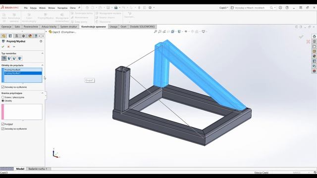 SOLIDWORKS #23 Konstrukcje spawane - kontynuacja смотреть онлайн