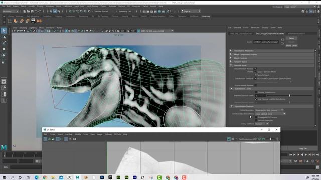 Displacement Seam Fix Maya смотреть онлайн
