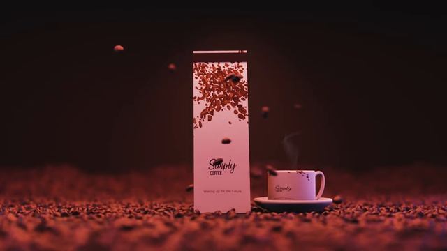 commercial 3d CGI coffee product animation in Blender 3.3.1 смотреть онлайн