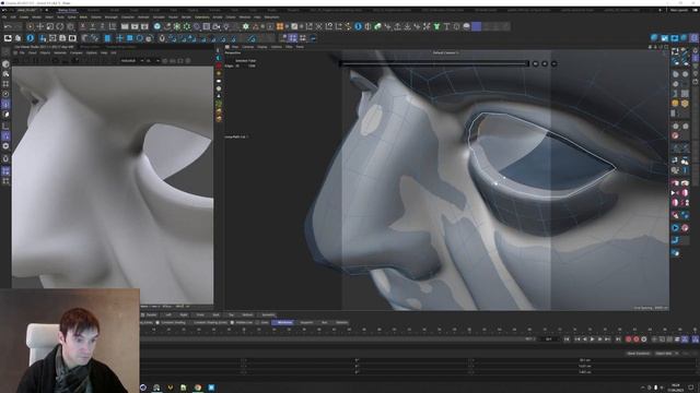 futuristic old man 3d sculpt timelapse in zbrush and cinema4d by pro artist смотреть онлайн