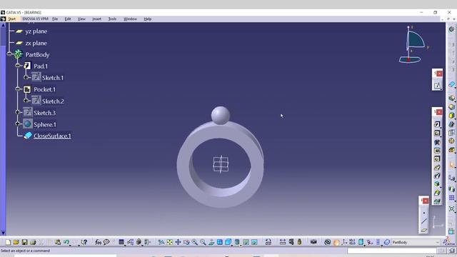 Bearing design in Catia V5 смотреть онлайн