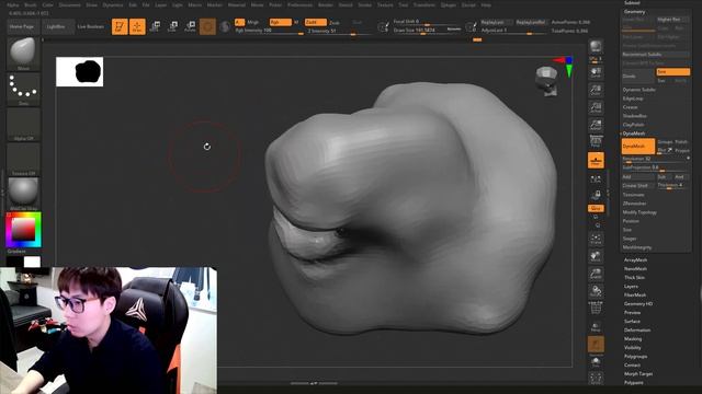 【#4】ZBrush 2021.7｜超入門新手教學｜Mirror and Weld與Insert｜Tutorial｜《寶可夢》臭泥範例 смотреть онлайн