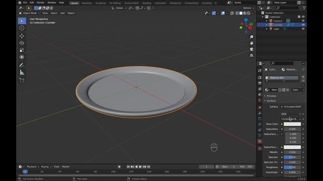 How to Model a Plate in Blender 2.92.0 For Beginners смотреть онлайн