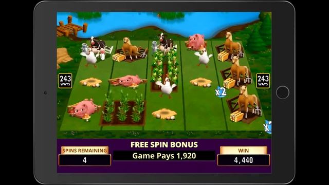 FARMVILLE 2 Video Slot Game with a WATER WELL FREE SPIN BONUS смотреть онлайн