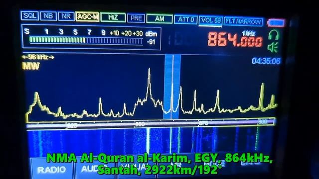 28.08.2023 01:10UTC, [test, MW], NMA Al-Quran Al-Karim, EGY, 2922km, 864km
