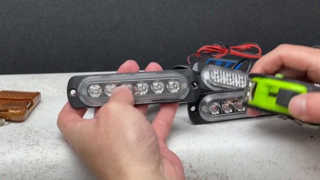 Стробоскоп 6 LED 4in1 з пультом R/B (червоний-синій) смотреть онлайн