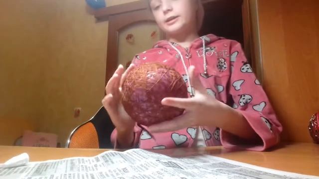 Роблю шар із ниток