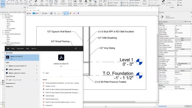 Revit  - Create PDF of Section View for Stacked Wall