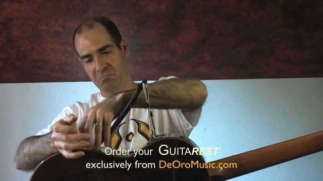 Acoustic, Flamenco, Classical Guitar Support - How & why to use it - De Oro "Guitarest Trio" смотреть онлайн