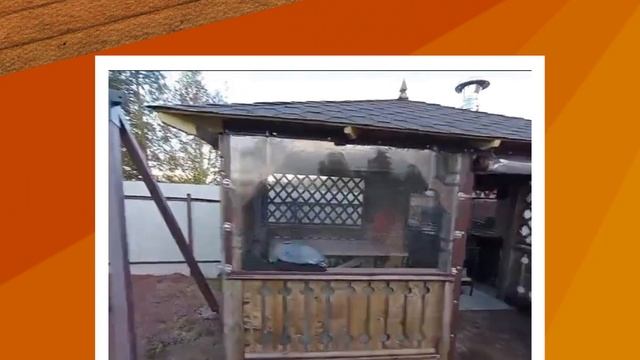 Беседка от производителя "Скандинавия", размер 4х3 м смотреть онлайн