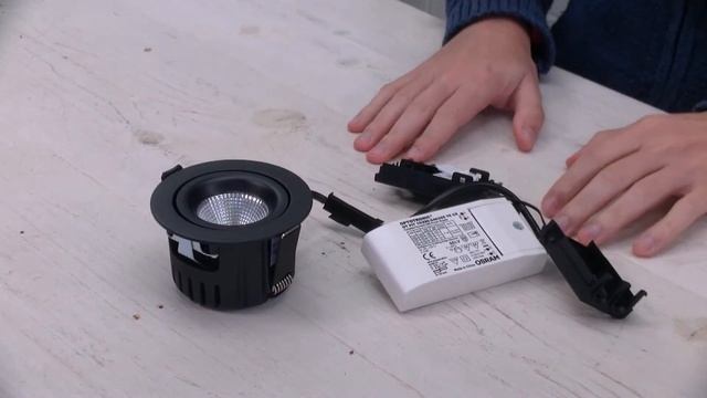 LED inbouwspot zwart IP44 625 lm 6W 3000K Gyro IsoSafe - SG смотреть онлайн