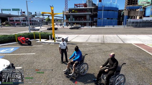 Wheelchair CHAOS in GTA 5 RP... смотреть онлайн