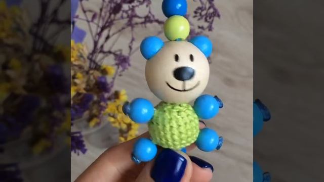 Мишка игрушка 3Д для держателя соски смотреть онлайн