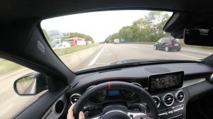 Mercedes Benz C 43 AMG (S205) - Fast Autobahn run