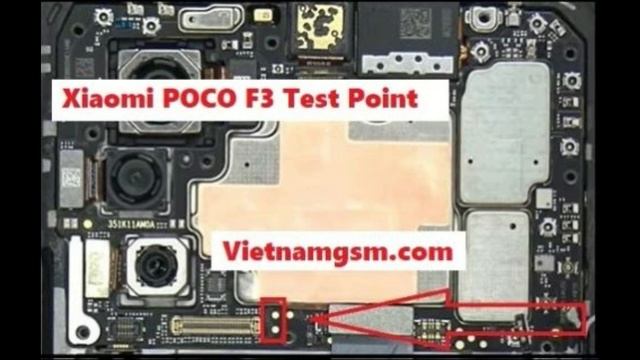 Xiaomi Poco F3 Test Point  EDL Mode  ISP EMMC PinOUT
