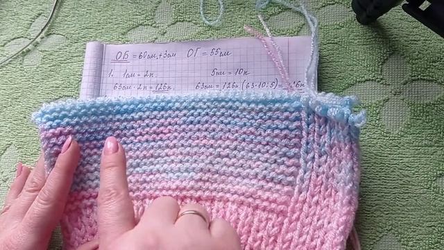 Кардиган для начинающих.Простой кардиган спицами для девочки 1часть!!!!МК