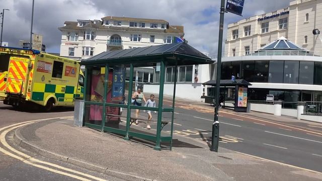 South Western Ambulance Service DCA Mercedes Sprinter passing Bournemouth Pier (29/05/2024) смотреть онлайн