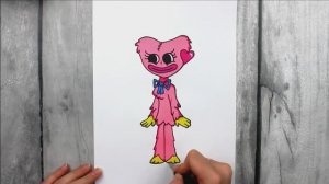 Как нарисовать КИССИ МИССИ из POPPY PLAYTIME против FRIDAY NIGHT FUNKIN KISSY MISSY FNF