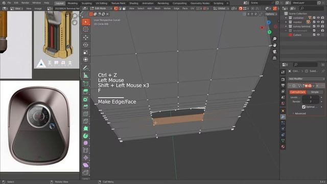 Modeling a Chocolate Survey Terminal in Blender 3.4.1 [WIP] 20230807 смотреть онлайн