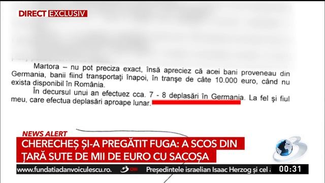 Cătălin Cherecheş a scos din ţară sute de mii de euro, cu sacoşa, bani pe care i-a dus în Germania смотреть онлайн